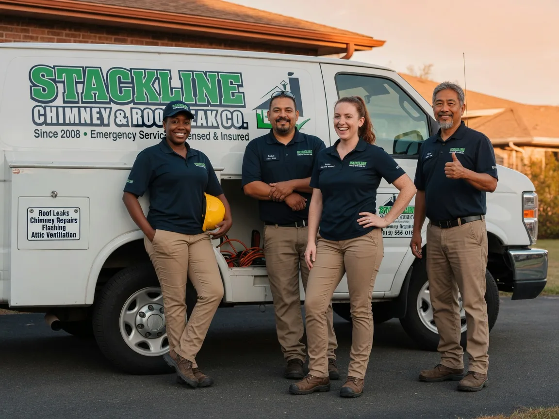 Chimney flashing repair company in Long Island, KS